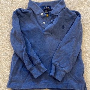 Polo Ralph Lauren long sleeve medium blue polo